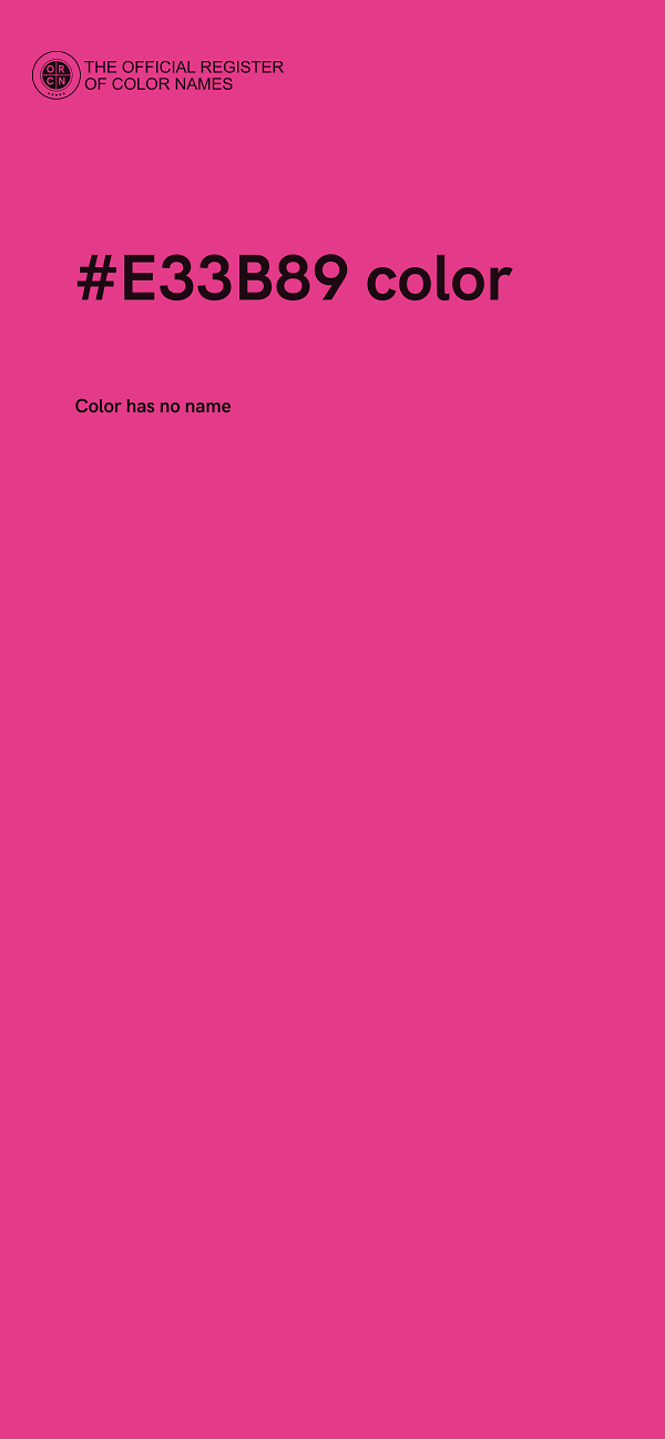 #E33B89 color image