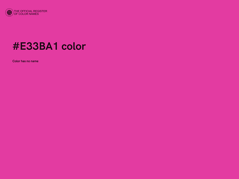 #E33BA1 color image