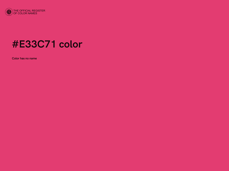 #E33C71 color image