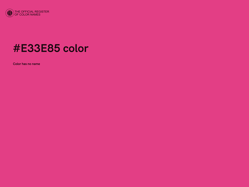 #E33E85 color image