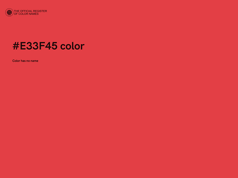 #E33F45 color image