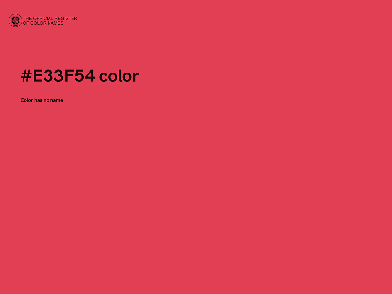 #E33F54 color image