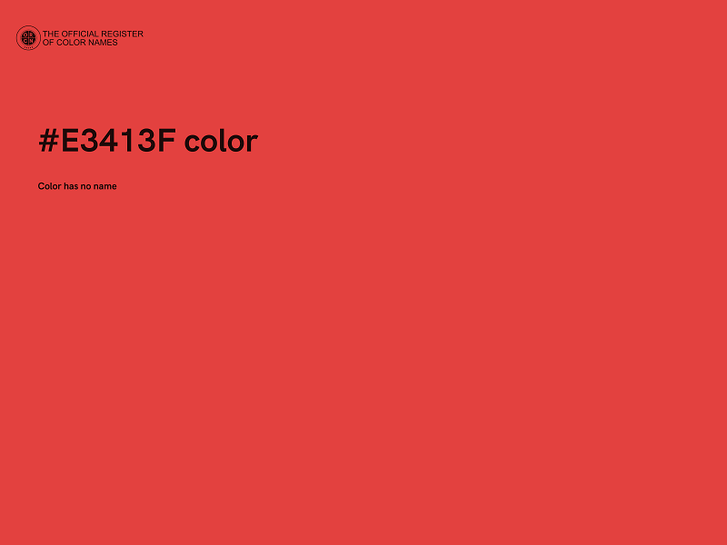 #E3413F color image