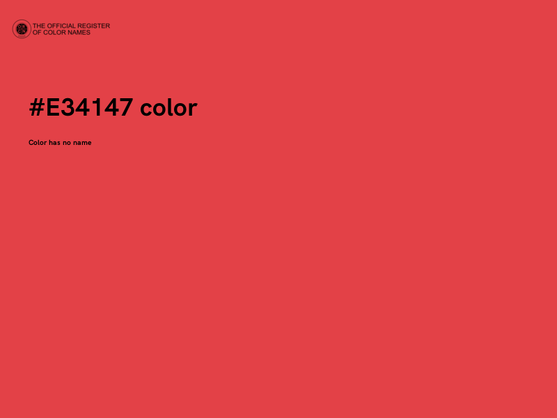 #E34147 color image