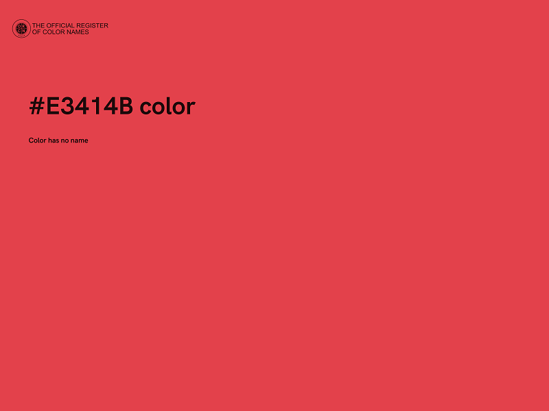 #E3414B color image