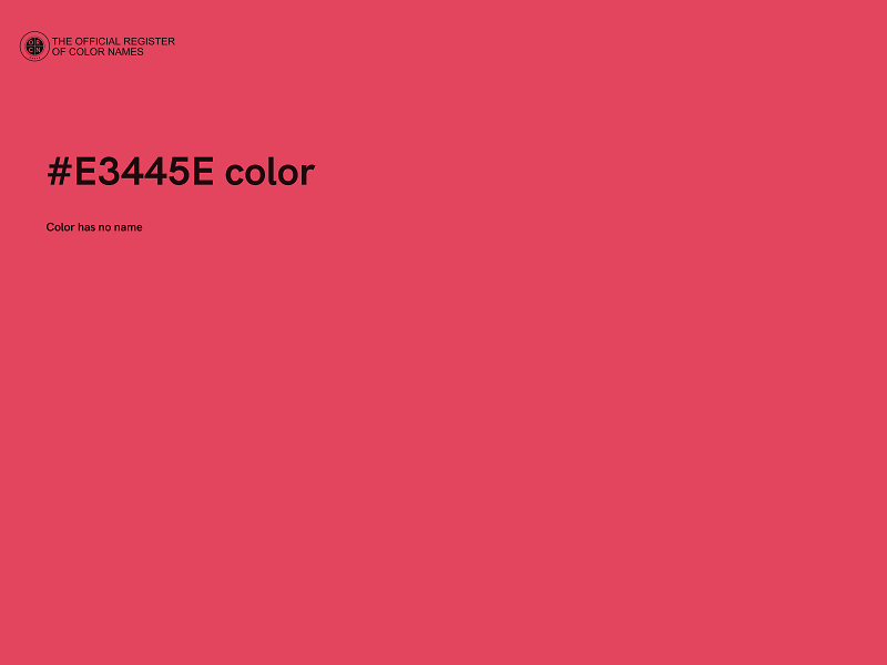 #E3445E color image