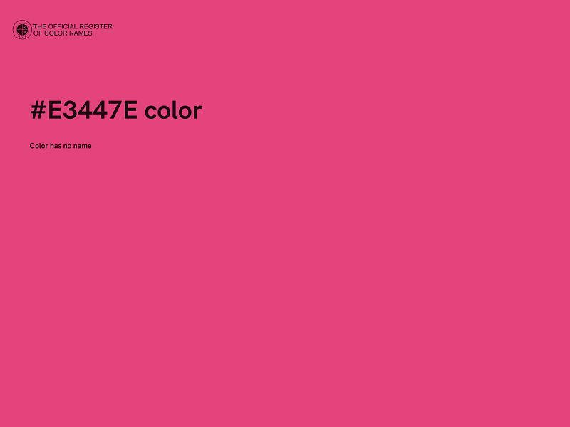 #E3447E color image