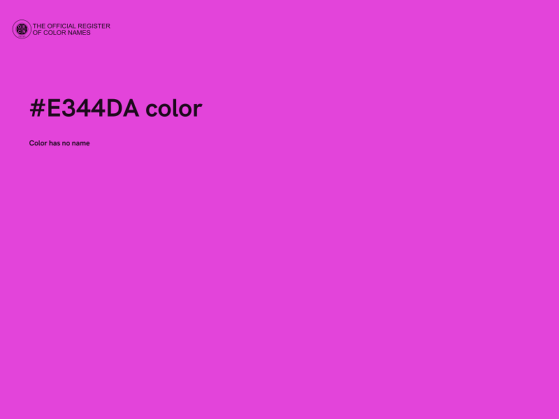 #E344DA color image