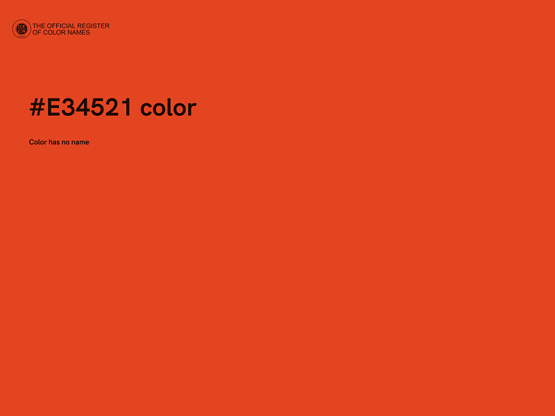 #E34521 color image