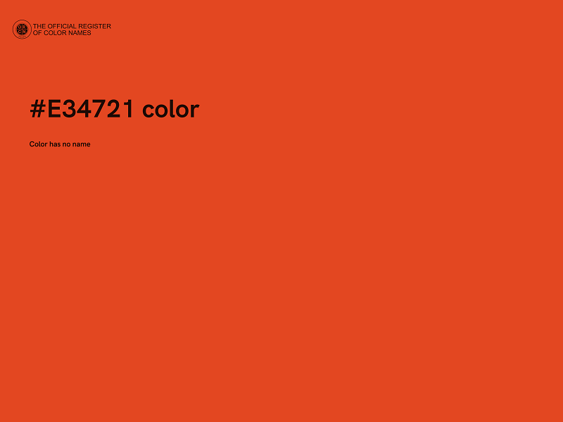 #E34721 color image