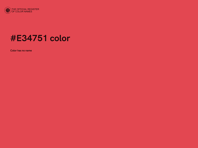 #E34751 color image