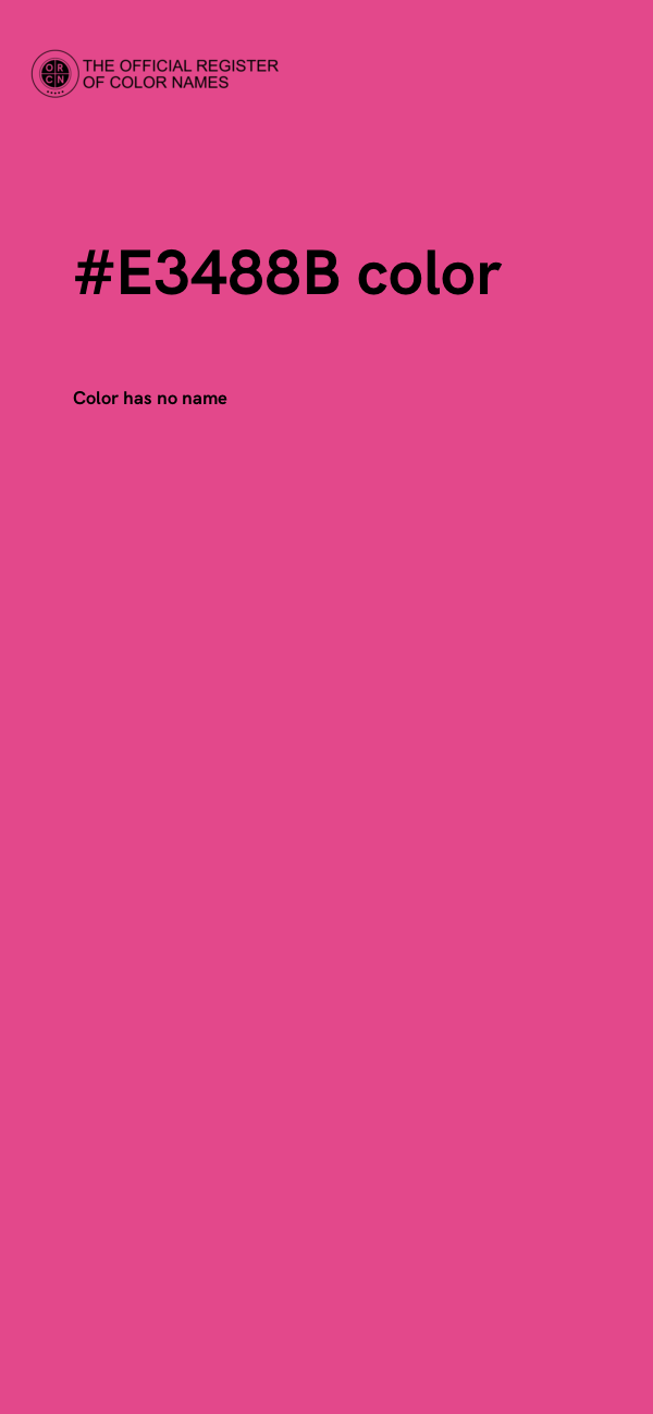 #E3488B color image