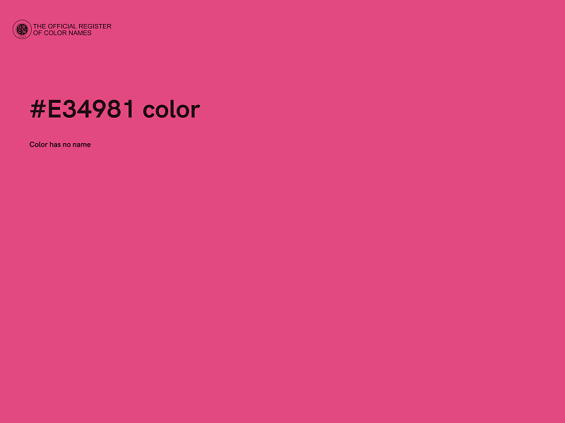 #E34981 color image