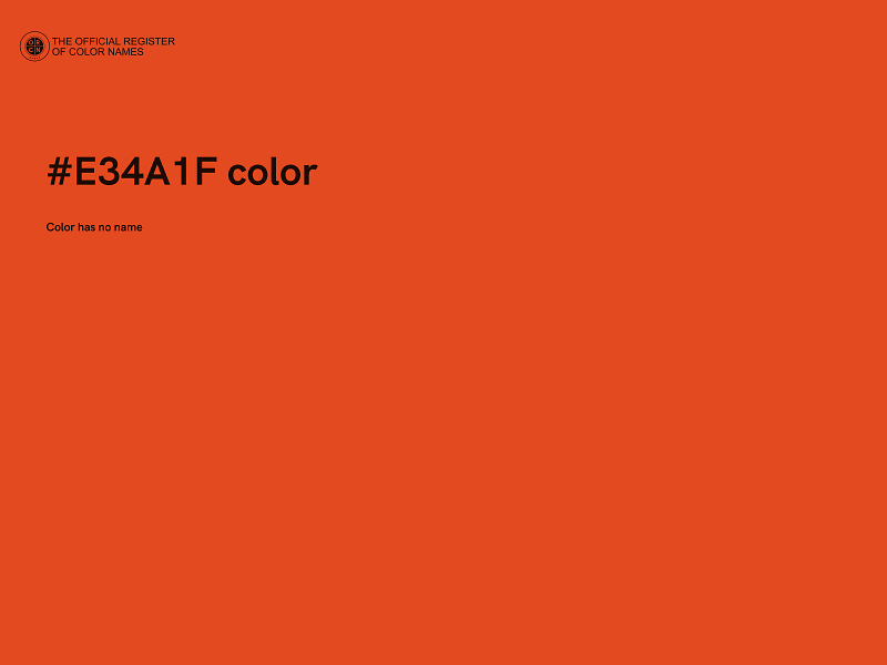 #E34A1F color image