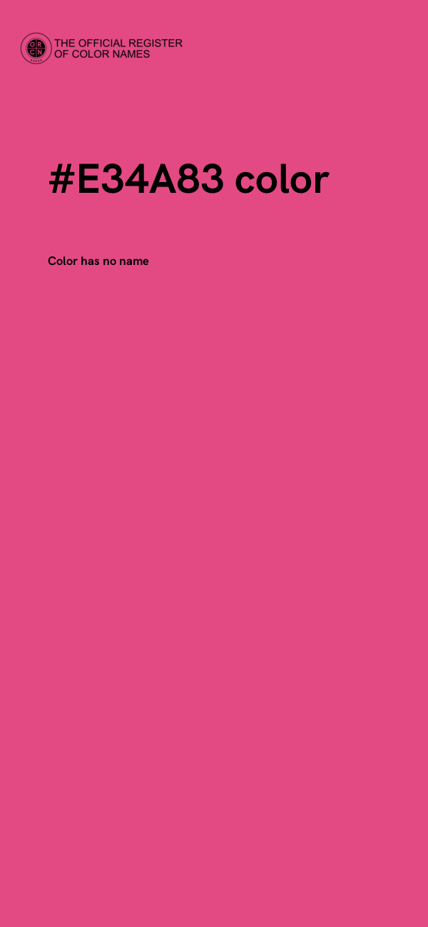 #E34A83 color image