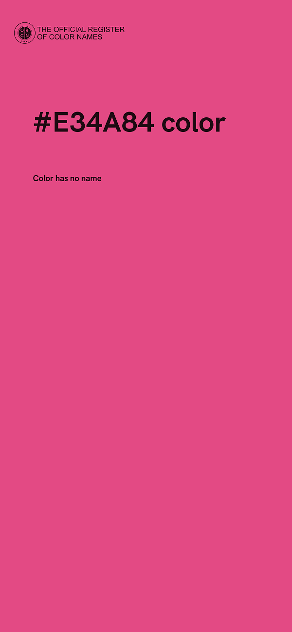 #E34A84 color image