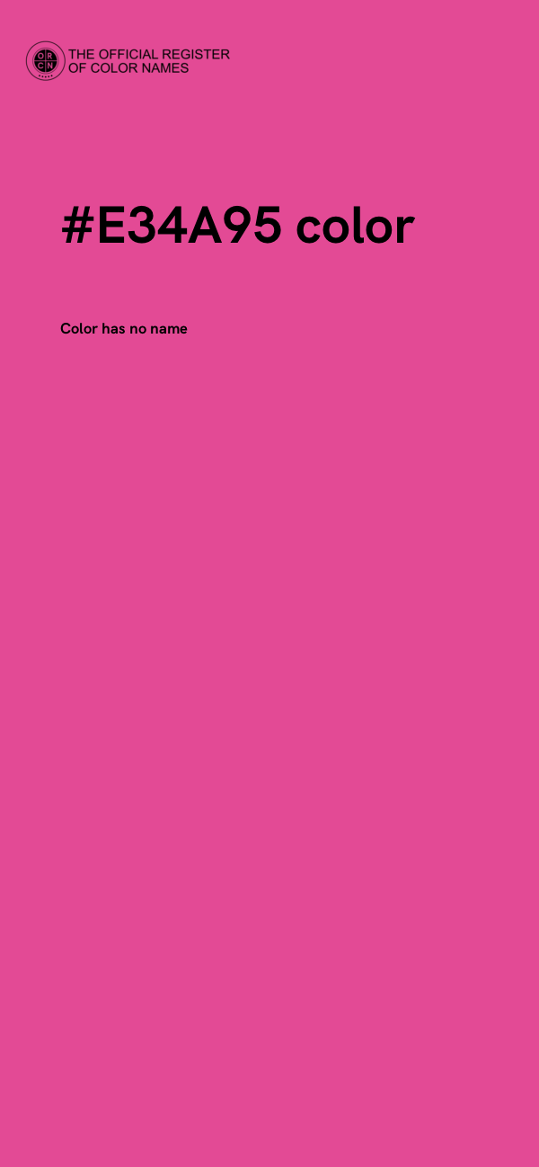 #E34A95 color image