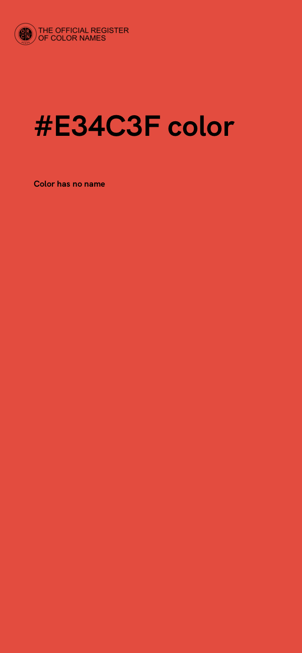 #E34C3F color image