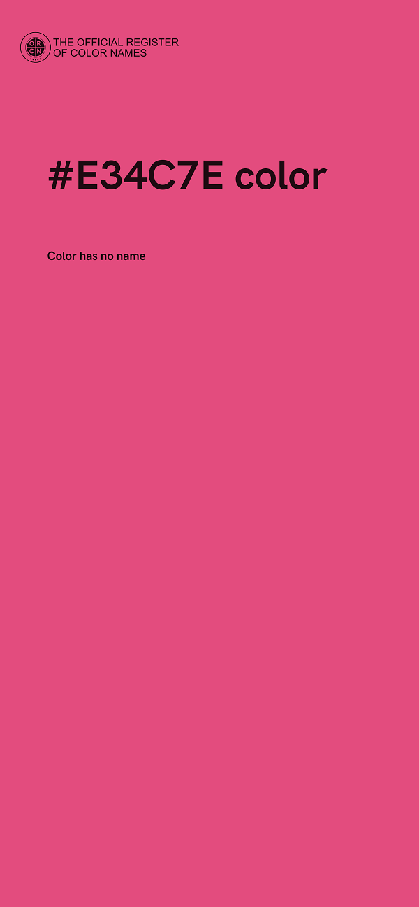 #E34C7E color image