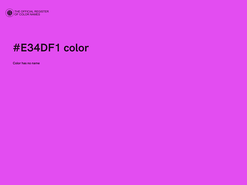 #E34DF1 color image