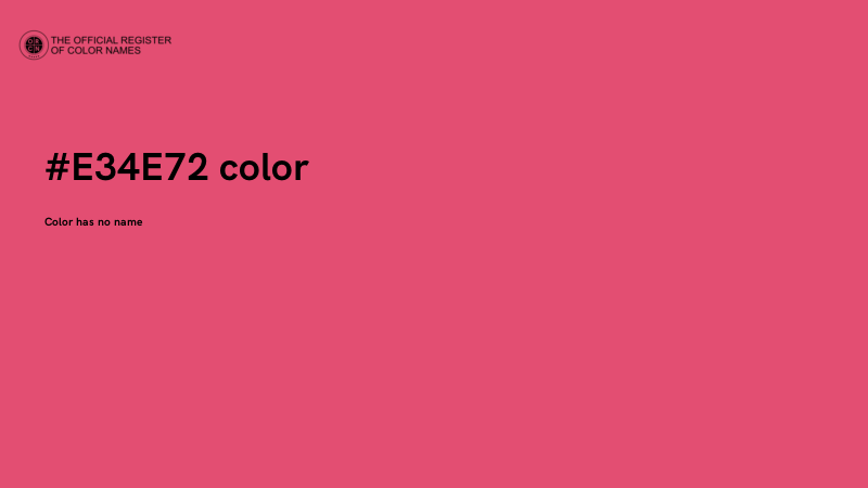 #E34E72 color image