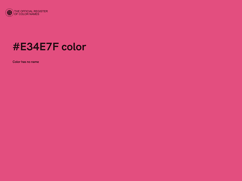 #E34E7F color image