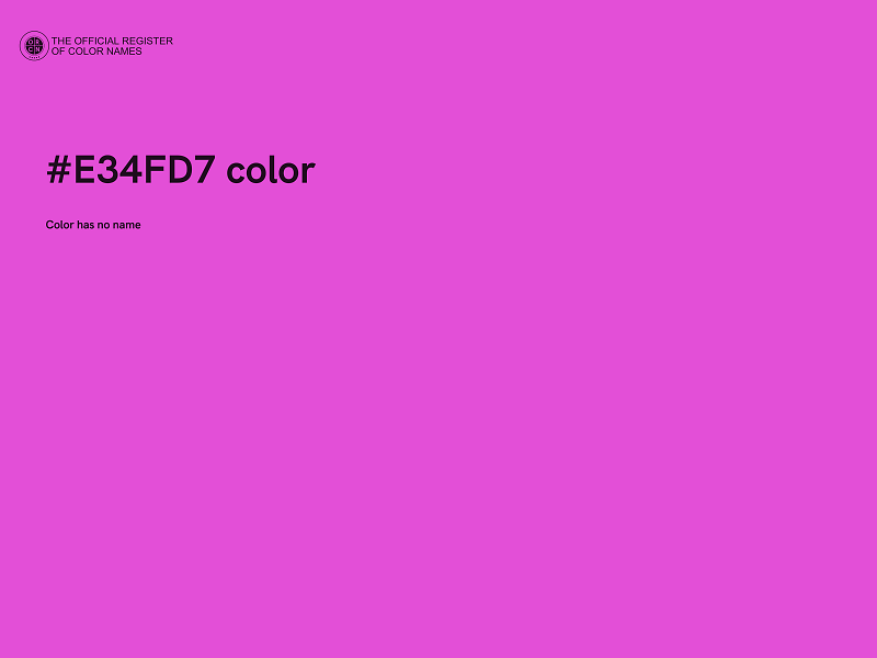 #E34FD7 color image