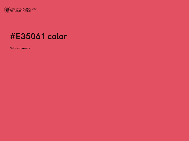 #E35061 color image