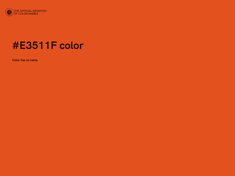 #E3511F color image