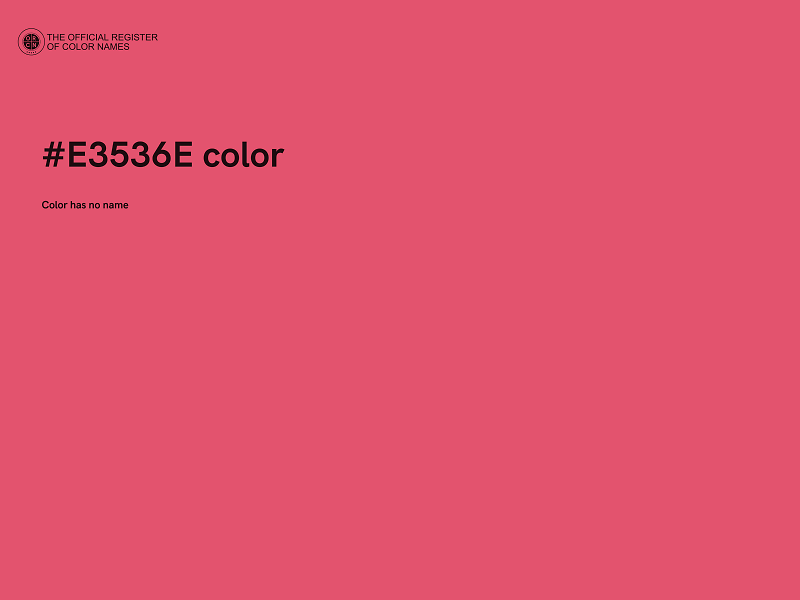 #E3536E color image