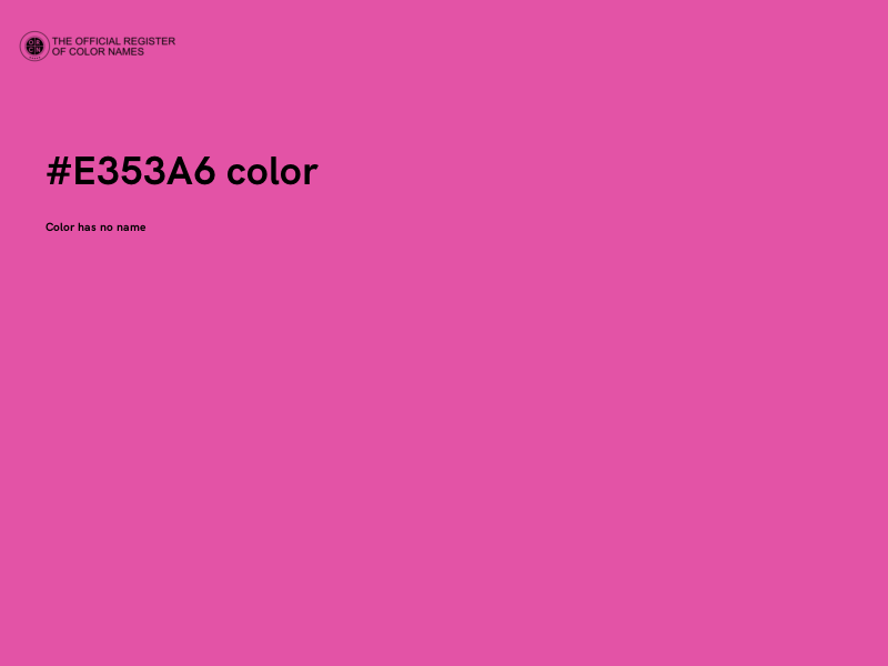 #E353A6 color image