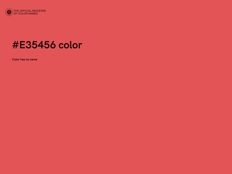 #E35456 color image