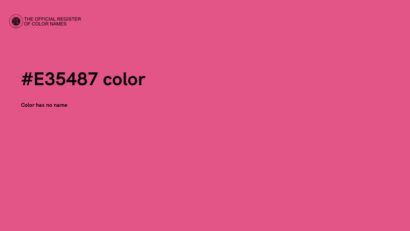 #E35487 color image