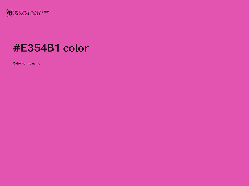 #E354B1 color image