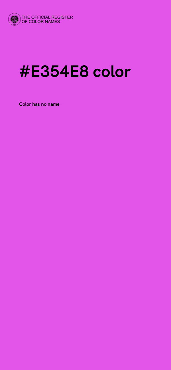 #E354E8 color image