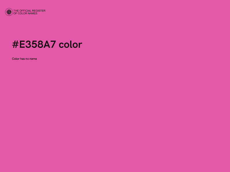 #E358A7 color image