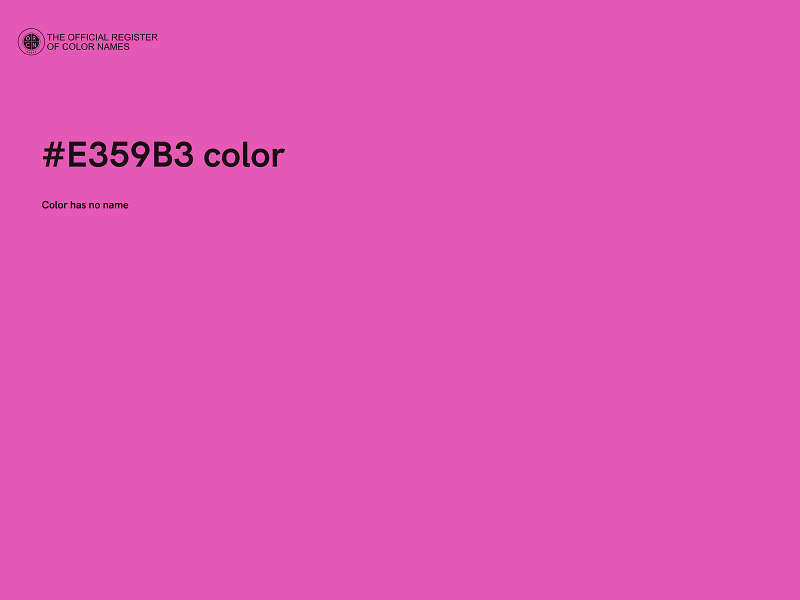 #E359B3 color image