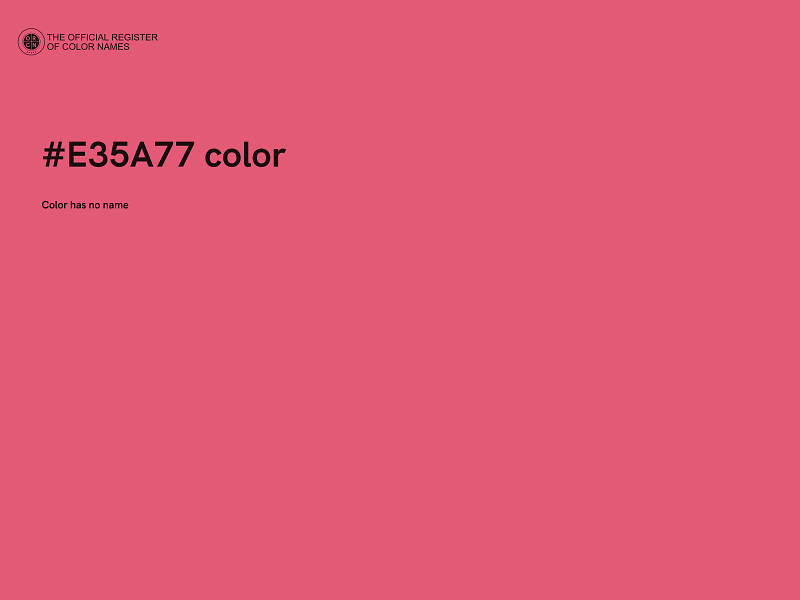 #E35A77 color image