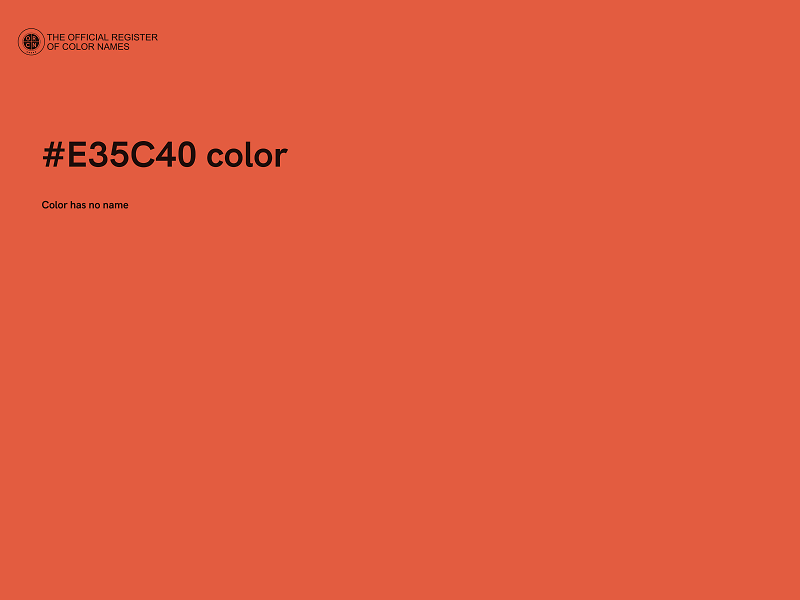 #E35C40 color image