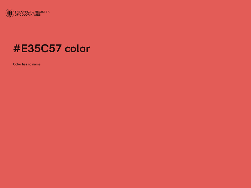 #E35C57 color image