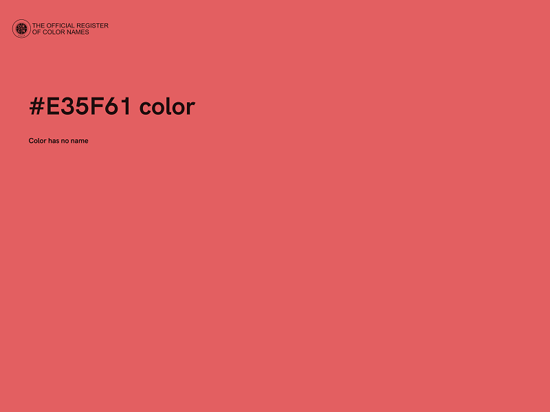 #E35F61 color image