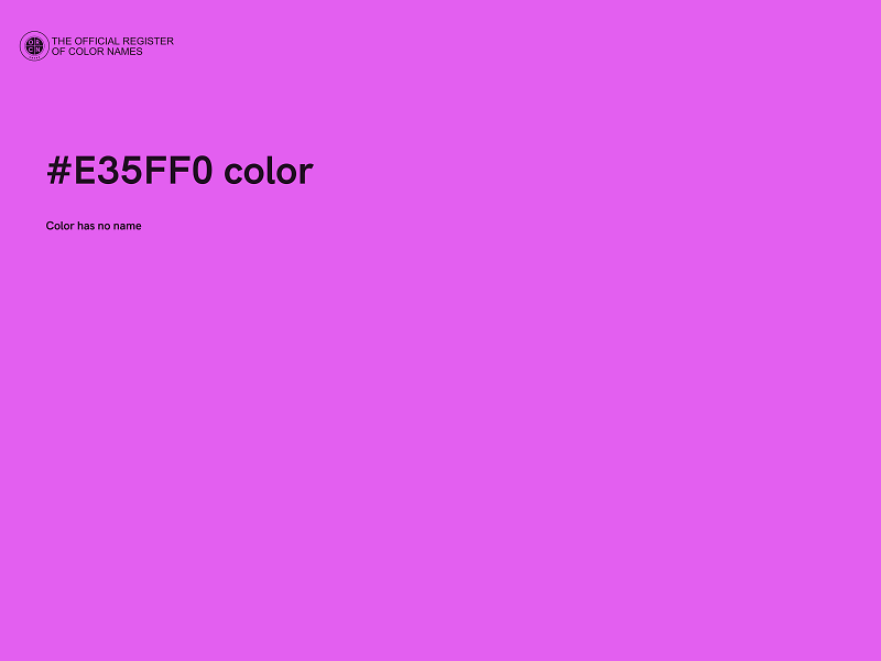 #E35FF0 color image