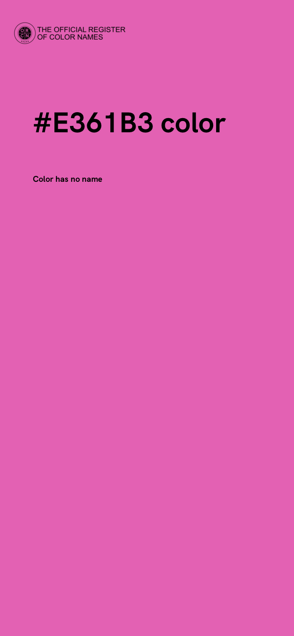 #E361B3 color image