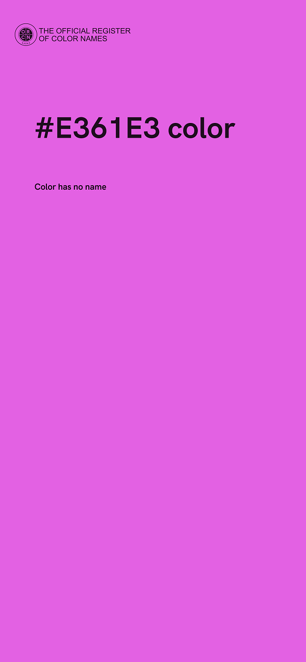 #E361E3 color image