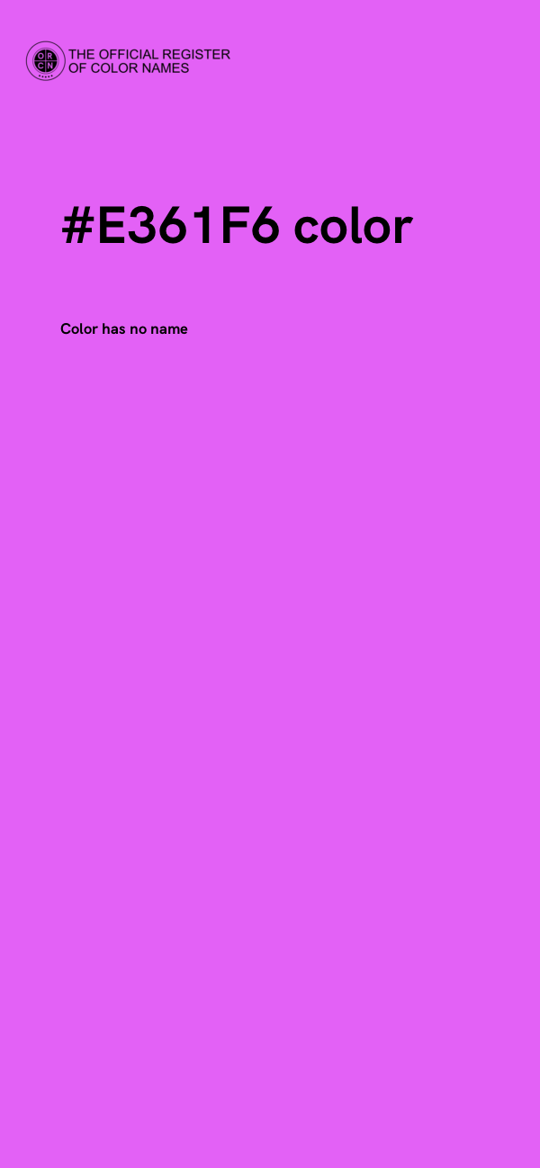 #E361F6 color image
