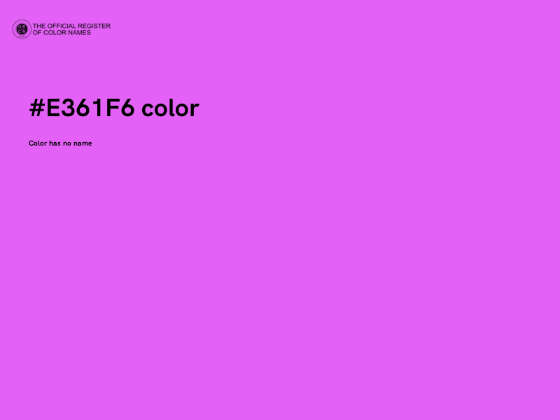 #E361F6 color image