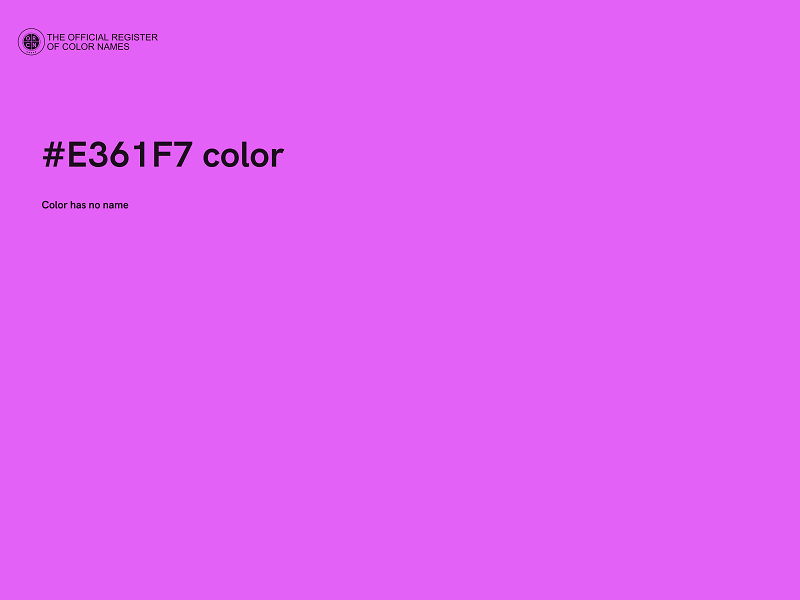 #E361F7 color image