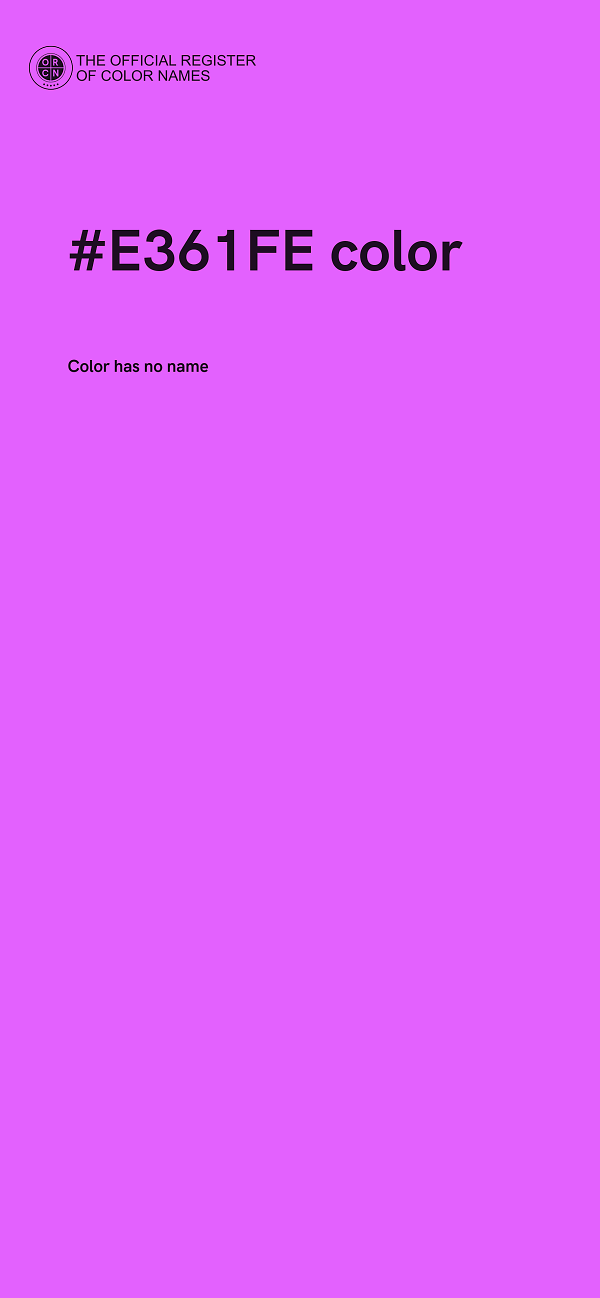 #E361FE color image