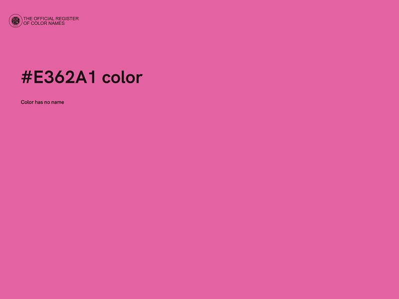 #E362A1 color image
