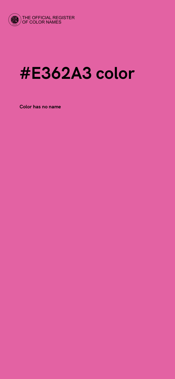 #E362A3 color image